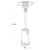 Dellonda DG1 Outdoor Garden Gas Patio Heater 13kW Commercial & Domestic Use, Black