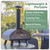Dellonda DG10 Wood-Fired Pizza Oven 14" - Black