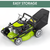Dellonda DG100 Hand-Propelled Petrol Lawnmower Grass Cutter, 127cc 16"/41cm 4-Stroke