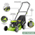 Dellonda DG100 Hand-Propelled Petrol Lawnmower Grass Cutter, 127cc 16"/41cm 4-Stroke