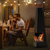 Dellonda DG105 Chiminea, Wood Burner, Heater for Outdoors W45cm x H150cm - Black Steel