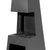 Dellonda DG107 Outdoor Chiminea Fireplace Fire Pit Heater Firewood Storage Black Steel