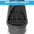 Dellonda DG109 Outdoor Chiminea, Fireplace, Fire Pit, Heater, Durable, Black Steel