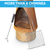 Dellonda DG110 Outdoor/Garden/Patio Conical Chiminea, Fireplace, Fire Pit, Heater, H127cm - Corten Steel
