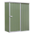Dellonda DG113 Galvanized Steel Storage Shed with Pent Style Roof 150 x 80 x 190cm - Green