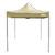 Dellonda DG126 Premium 2x2m Pop-Up Gazebo, Heavy Duty, PVC Coated, Water-Resistant Fabric, Supplied with Carry Bag, Rope, Stakes & Weight Bags - Beige Canopy