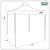 Dellonda DG128 Premium 2 x 2m Pop-Up Gazebo, Heavy Duty, PVC Coated, Water-Resistant Fabric, Supplied with Carry Bag, Rope, Stakes & Weight Bags - Dark Green Canopy