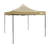 Dellonda DG130 Premium 3 x 3m Pop-Up Gazebo, PVC Coated, Water-Resistant Fabric, Supplied with Carry Bag, Rope, Stakes & Weight Bags - Beige Canopy