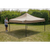 Dellonda DG130 Premium 3 x 3m Pop-Up Gazebo, PVC Coated, Water-Resistant Fabric, Supplied with Carry Bag, Rope, Stakes & Weight Bags - Beige Canopy