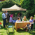 Dellonda DG130 Premium 3 x 3m Pop-Up Gazebo, PVC Coated, Water-Resistant Fabric, Supplied with Carry Bag, Rope, Stakes & Weight Bags - Beige Canopy