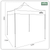 Dellonda DG130 Premium 3 x 3m Pop-Up Gazebo, PVC Coated, Water-Resistant Fabric, Supplied with Carry Bag, Rope, Stakes & Weight Bags - Beige Canopy