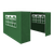 Dellonda DG144 Premium Side Walls/Doors/Windows for Gazebo/Marquee, Fits 2 x 2m Models - Dark Green