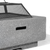 Dellonda DG193 Square MgO Fire Pit with BBQ Grill, Safety Mesh Screen - Dark Grey