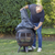 Dellonda DG241 Deluxe 360° Chiminea/Fire Pit/Outdoor Heater with Fire Poker & Water-Resistant Drawstring Cover - Antique Bronze Finish - DG241