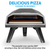 Dellonda DG257 Gas Pizza Oven with Water-Resistant Cover/Carry Bag & 12" Pizza Peel