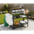 Dellonda DG263 Plancha Trolley with Utensil Holder - Stainless Steel Top