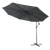 Dellonda DG264 Banana Parasol with Cover 3m - Grey