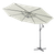 Dellonda DG265 Banana Parasol with Cover 3m - Cream