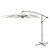 Dellonda DG265 Banana Parasol with Cover 3m - Cream