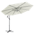 Dellonda DG265 Banana Parasol with Cover 3m - Cream