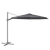Dellonda DG267 Cantilever Parasol with 360° Rotation, Tilt & Cover 3m - Grey