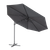Dellonda DG267 Cantilever Parasol with 360° Rotation, Tilt & Cover 3m - Grey