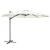 Dellonda DG268 Cantilever Parasol with 360° Rotation, Tilt & Cover 3m - Cream