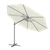 Dellonda DG268 Cantilever Parasol with 360° Rotation, Tilt & Cover 3m - Cream