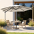 Dellonda DG268 Cantilever Parasol with 360° Rotation, Tilt & Cover 3m - Cream