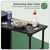 Dellonda DG282 BBQ/Plancha Workstation Trolley with Cupboard, Extension Table & Utensil Hooks, Black