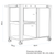 Dellonda DG282 BBQ/Plancha Workstation Trolley with Cupboard, Extension Table & Utensil Hooks, Black