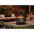 Dellonda DG42 76cm Deluxe 2-in-1 Outdoor Fire Pit & Coffee Table Antique Bronze Effect
