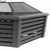 Dellonda DG43 89cm Square Outdoor Fire Pit, Black
