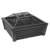 Dellonda DG43 89cm Square Outdoor Fire Pit, Black