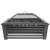 Dellonda DG43 89cm Square Outdoor Fire Pit, Black