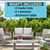 Dellonda DG56 Fusion Aluminium Outdoor Sofa, Arm Chairs & Coffee Table Set 4pc