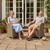 Dellonda DG64 Chester Rattan Wicker Outdoor Garden Dining Chairs 2pc