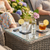 Dellonda DG68 Chester Rattan Wicker Outdoor Recliner Loungers & Table Set 5pc