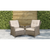 Dellonda DG69 Chester Rattan Wicker Outdoor Armchairs 2pc