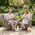 Dellonda DG69 Chester Rattan Wicker Outdoor Armchairs 2pc