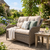 Dellonda DG70 Chester Rattan Wicker Outdoor 2-Seater Sofa