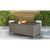 Dellonda DG71 Chester Rattan Wicker Outdoor Balcony Table with Tempered Glass Top