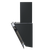Baridi DH105 Angled Chimney Cooker Hood with Touch Controls & Carbon Filters 60cm - Black Glass