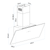 Baridi DH105 Angled Chimney Cooker Hood with Touch Controls & Carbon Filters 60cm - Black Glass