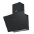 Baridi DH105 Angled Chimney Cooker Hood with Touch Controls & Carbon Filters 60cm - Black Glass