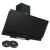 Baridi DH106 Angled Chimney Cooker Hood with Carbon Filters & LED Lamp 90cm, Energy Class A - Black Glass
