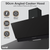 Baridi DH106 Angled Chimney Cooker Hood with Carbon Filters & LED Lamp 90cm, Energy Class A - Black Glass