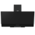 Baridi DH106 Angled Chimney Cooker Hood with Carbon Filters & LED Lamp 90cm, Energy Class A - Black Glass