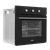 Baridi DH110 Built-In 5-Function Fan Assisted Oven with Timer 60cm, 55L Capacity - Black