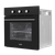 Baridi DH110 Built-In 5-Function Fan Assisted Oven with Timer 60cm, 55L Capacity - Black